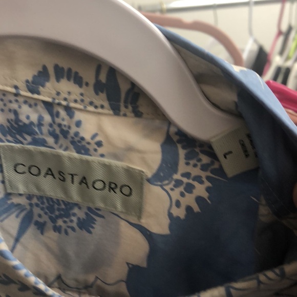 Coastaoro short sleeve button down shirt men’s large NWOT. - Picture 2 of 5